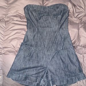 Denim romper